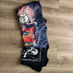 Kids Graphic T-Shirts Set - Multicolor All featuring Dolly Parton All Size M